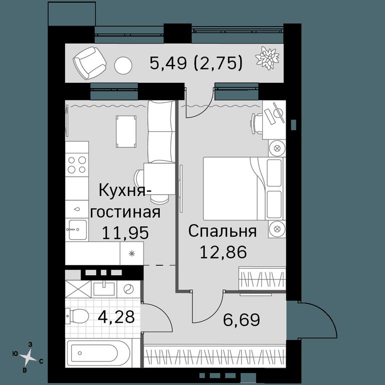 1-BD Apartment Sale, 38.53 sq. m. at Zhavoronki Club, zhiloy kompleks Akkord Smart-kvartal, Mitkino Village, Odintsovskiy City District, Moscow Region, Russia #1 1-BD Apartment Sale, 38.53 sq. m. at Zhavoronki Club, zhiloy kompleks Akkord Smart-kvartal, Mitkino Village, Odintsovskiy City District, Moscow Region, Russia #1