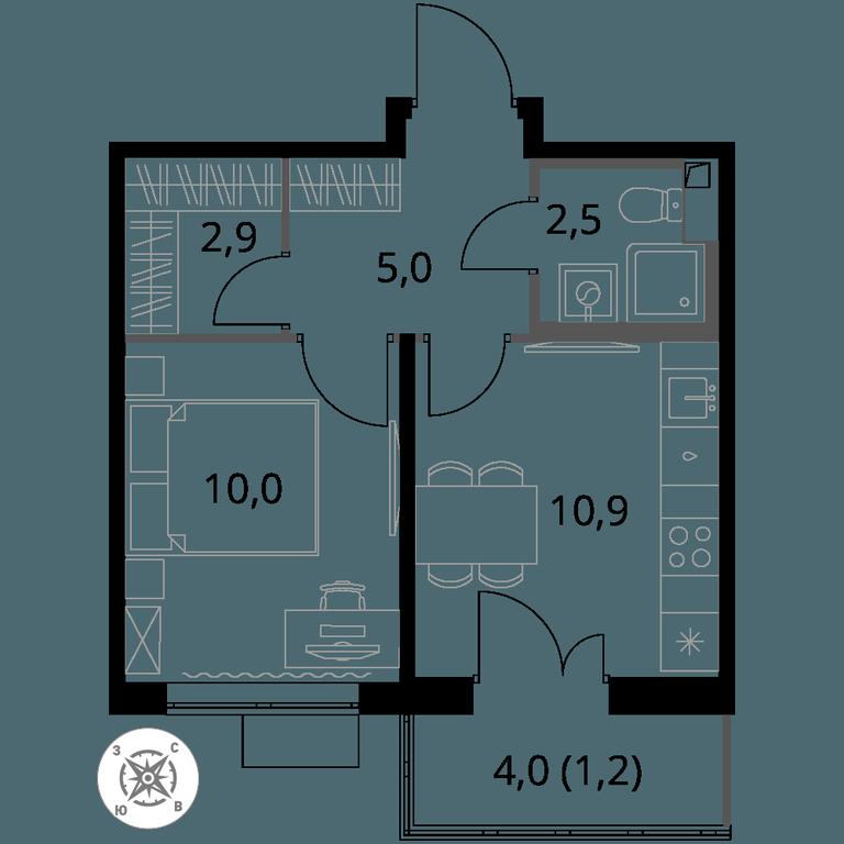 1-BD Apartment Sale, 32.5 sq. m. at Pervy Sheremetevskij, Komsomolskaya Street, 16, Khimki, Moscow Region, Russia #1 1-BD Apartment Sale, 32.5 sq. m. at Pervy Sheremetevskij, Komsomolskaya Street, 16, Khimki, Moscow Region, Russia #1