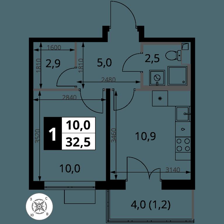 1-BD Apartment Sale, 32.5 sq. m. at Pervy Sheremetevskij, Komsomolskaya Street, 16, Khimki, Moscow Region, Russia #2 1-BD Apartment Sale, 32.5 sq. m. at Pervy Sheremetevskij, Komsomolskaya Street, 16, Khimki, Moscow Region, Russia #2