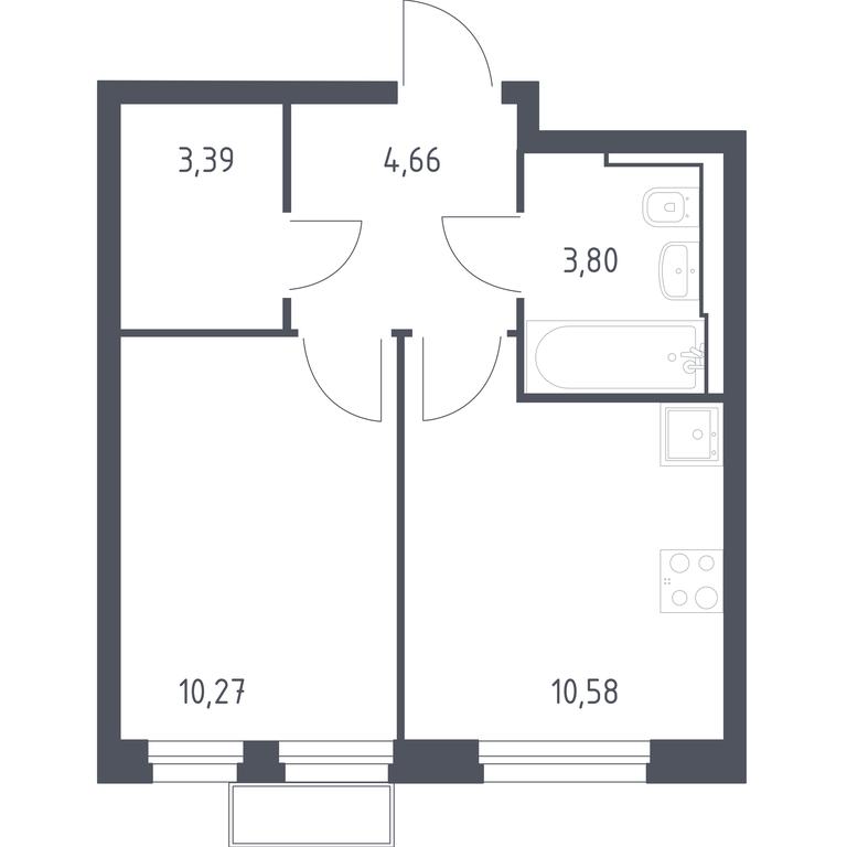 Apartment Sale, 32.85 sq. m. at Kvartal Strogino, zhiloy kompleks Kvartal Strogino, Krasnogorsk, Moscow Region, Russia #1 Apartment Sale, 32.85 sq. m. at Kvartal Strogino, zhiloy kompleks Kvartal Strogino, Krasnogorsk, Moscow Region, Russia #1