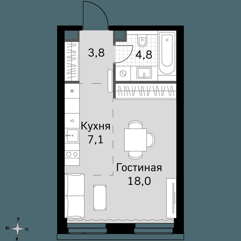 Apartment Sale, 33.6 sq. m. at Amber City, 3rd Khoroshyovsky Drive, 3А, Moscow, Russia #1 Apartment Sale, 33.6 sq. m. at Amber City, 3rd Khoroshyovsky Drive, 3А, Moscow, Russia #1