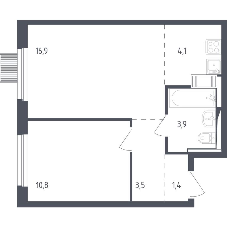 Apartment Sale, 40 sq. m. at Mytishchi Park, Silikatnaya ulitsa, 41к3, Mytischi, Moscow Region, Russia #1 Apartment Sale, 40 sq. m. at Mytishchi Park, Silikatnaya ulitsa, 41к3, Mytischi, Moscow Region, Russia #1