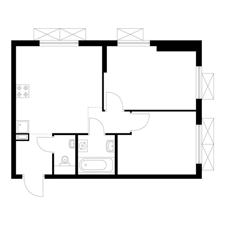 2-BD Apartment Sale, 46.1 sq. m. at Ilinskie Luga, Zapovednaya Street, 1, posyolok Ilyinskoye-Usovo, Krasnogorsk City District, Moscow Region, Russia #1 2-BD Apartment Sale, 46.1 sq. m. at Ilinskie Luga, Zapovednaya Street, 1, posyolok Ilyinskoye-Usovo, Krasnogorsk City District, Moscow Region, Russia #1