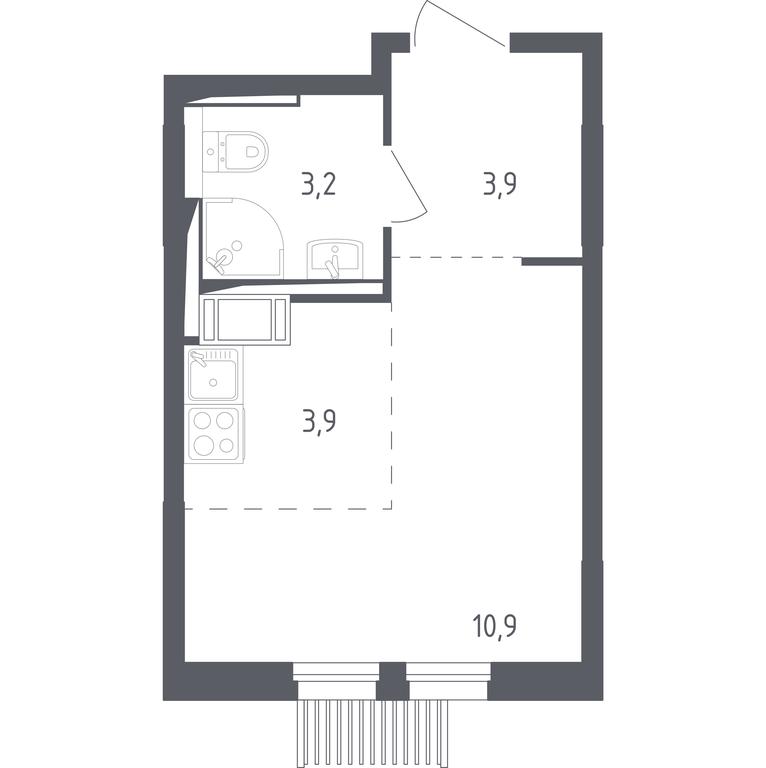 Apartment Sale, 21.7 sq. m. at Mytishchi Park, Silikatnaya ulitsa, 41к3, Mytischi, Moscow Region, Russia #1 Apartment Sale, 21.7 sq. m. at Mytishchi Park, Silikatnaya ulitsa, 41к3, Mytischi, Moscow Region, Russia #1