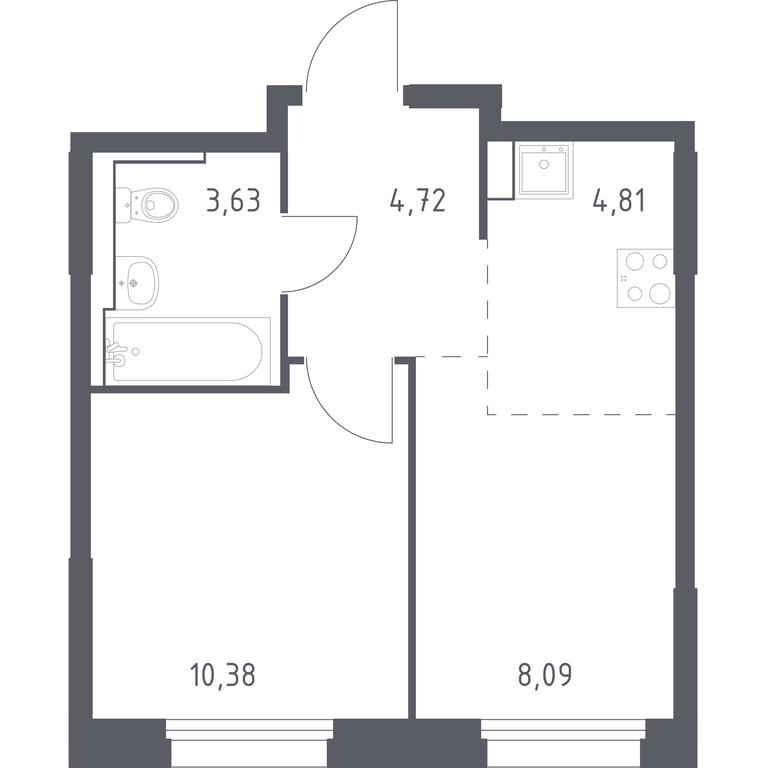 Apartment Sale, 31.63 sq. m. at Kvartal Strogino, zhiloy kompleks Kvartal Strogino, Krasnogorsk, Moscow Region, Russia #1 Apartment Sale, 31.63 sq. m. at Kvartal Strogino, zhiloy kompleks Kvartal Strogino, Krasnogorsk, Moscow Region, Russia #1