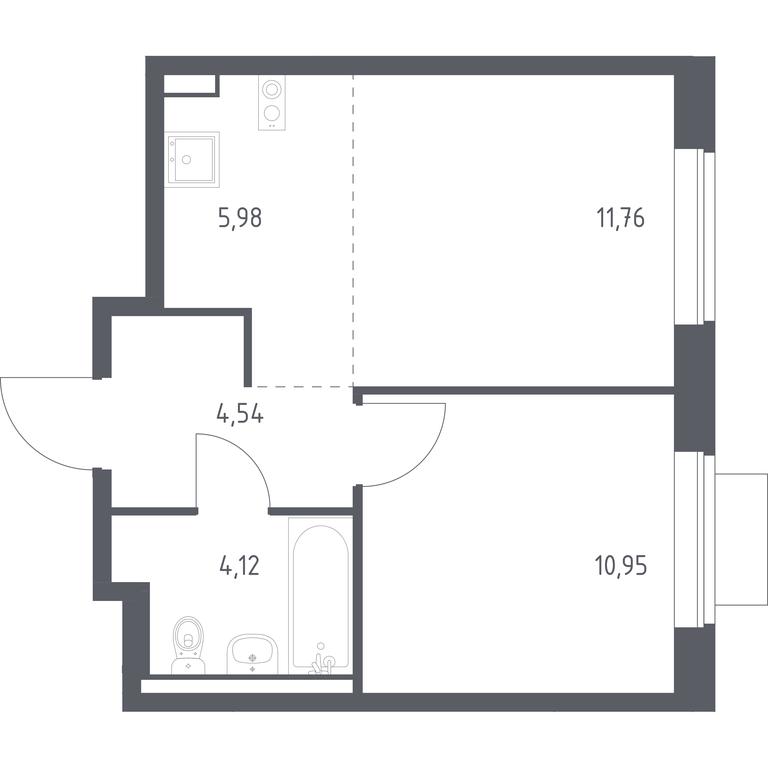 Apartment Sale, 37.35平方米 at Novoe Vidnoe, Kalinovka Village, Leninskiy City District, Moscow Region, Russia #1 Apartment Sale, 37.35平方米 at Novoe Vidnoe, Kalinovka Village, Leninskiy City District, Moscow Region, Russia #1