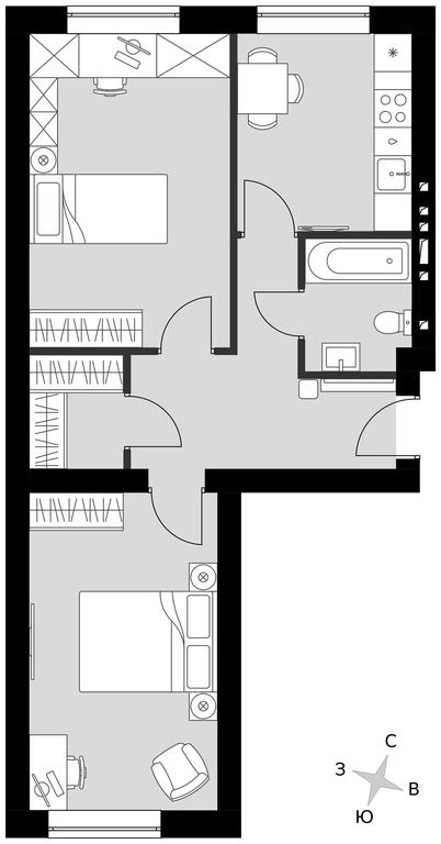 2-BD Apartment Sale, 56.23平方米 at Park Aprel, ulitsa Park Aprel, 1, Aprelevka, Naro-Fominskiy City District, Moscow Region, Russia #1 2-BD Apartment Sale, 56.23平方米 at Park Aprel, ulitsa Park Aprel, 1, Aprelevka, Naro-Fominskiy City District, Moscow Region, Russia #1