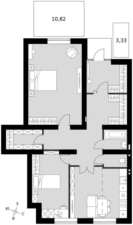 3-BD Apartment Sale, 97.67平方米 at Park Aprel, ulitsa Park Aprel, 1, Aprelevka, Naro-Fominskiy City District, Moscow Region, Russia #1 3-BD Apartment Sale, 97.67平方米 at Park Aprel, ulitsa Park Aprel, 1, Aprelevka, Naro-Fominskiy City District, Moscow Region, Russia #1