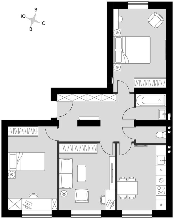 3-BD Apartment Sale, 73.21平方米 at Park Aprel, ulitsa Park Aprel, 1, Aprelevka, Naro-Fominskiy City District, Moscow Region, Russia #1 3-BD Apartment Sale, 73.21平方米 at Park Aprel, ulitsa Park Aprel, 1, Aprelevka, Naro-Fominskiy City District, Moscow Region, Russia #1