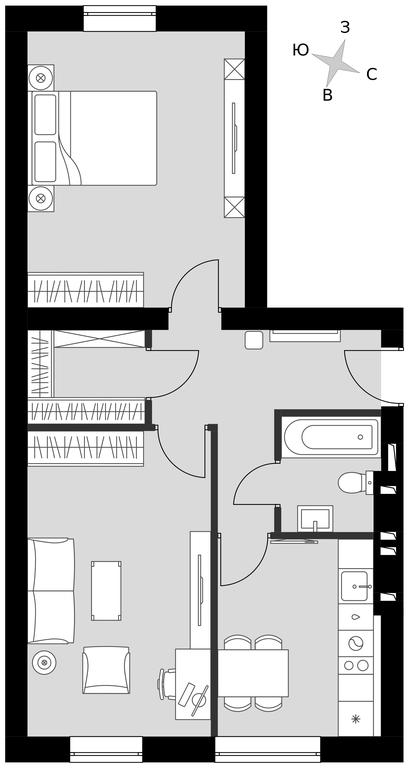 2-BD Apartment Sale, 58.09平方米 at Park Aprel, ulitsa Park Aprel, 1, Aprelevka, Naro-Fominskiy City District, Moscow Region, Russia #1 2-BD Apartment Sale, 58.09平方米 at Park Aprel, ulitsa Park Aprel, 1, Aprelevka, Naro-Fominskiy City District, Moscow Region, Russia #1
