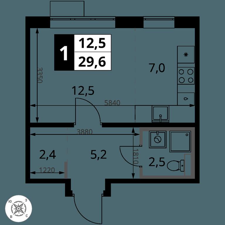 Apartment Sale, 29.6 sq. m. at Pervy Sheremetevskij, Komsomolskaya Street, 16, Khimki, Moscow Region, Russia #2 Apartment Sale, 29.6 sq. m. at Pervy Sheremetevskij, Komsomolskaya Street, 16, Khimki, Moscow Region, Russia #2