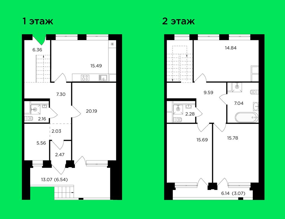 2-BD Apartment Sale, 143.5 sq. m. at RiverSky, Vostochnaya Street, 4Ак1, Moscow, Russia #2 2-BD Apartment Sale, 143.5 sq. m. at RiverSky, Vostochnaya Street, 4Ак1, Moscow, Russia #2