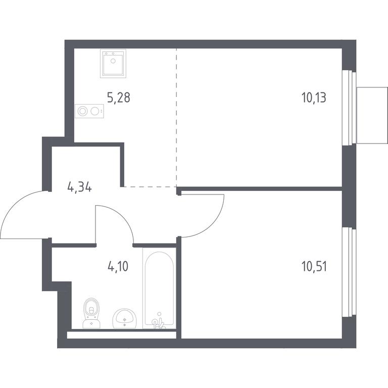 Apartment Sale, 34.36平方米 at Gorki Park, Shkolnaya ulitsa, 2, derevnya Korobovo, Leninskiy City District, Moscow Region, Russia #1 Apartment Sale, 34.36平方米 at Gorki Park, Shkolnaya ulitsa, 2, derevnya Korobovo, Leninskiy City District, Moscow Region, Russia #1