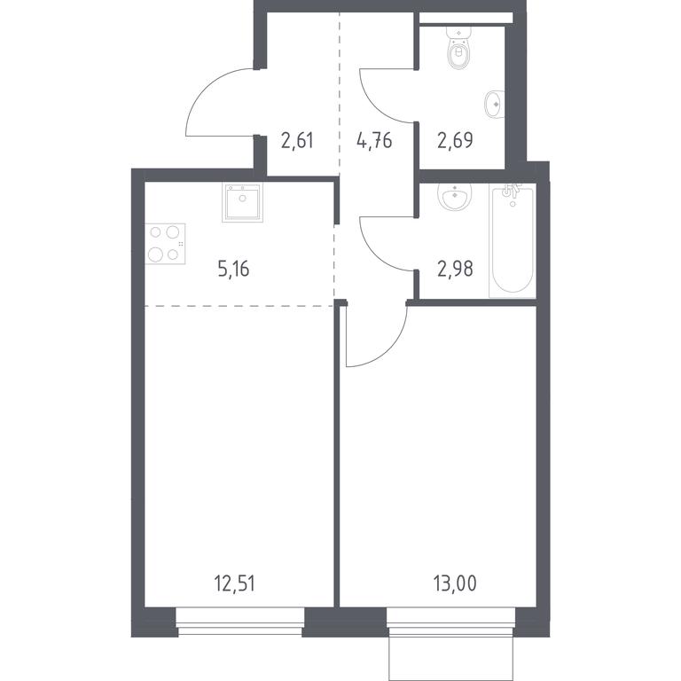 Apartment Sale, 43.71 sq. m. at Kvartal Aviatorov, ulitsa Koldunova, Aviatorov Microdistrict, Balashikha, Moscow Region, Russia #1 Apartment Sale, 43.71 sq. m. at Kvartal Aviatorov, ulitsa Koldunova, Aviatorov Microdistrict, Balashikha, Moscow Region, Russia #1
