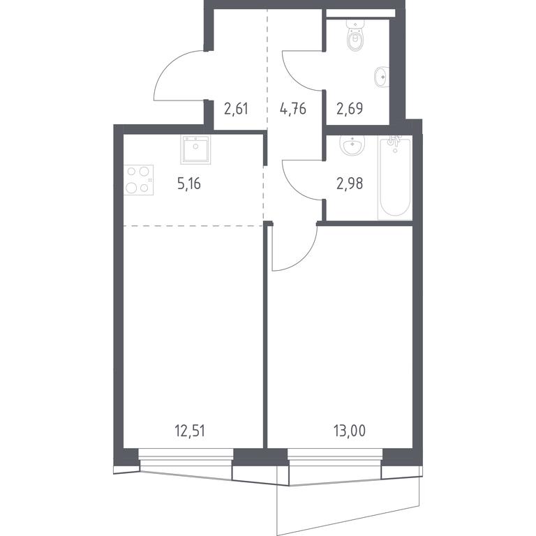 Apartment Sale, 43.71 sq. m. at Kvartal Aviatorov, ulitsa Koldunova, Aviatorov Microdistrict, Balashikha, Moscow Region, Russia #1 Apartment Sale, 43.71 sq. m. at Kvartal Aviatorov, ulitsa Koldunova, Aviatorov Microdistrict, Balashikha, Moscow Region, Russia #1