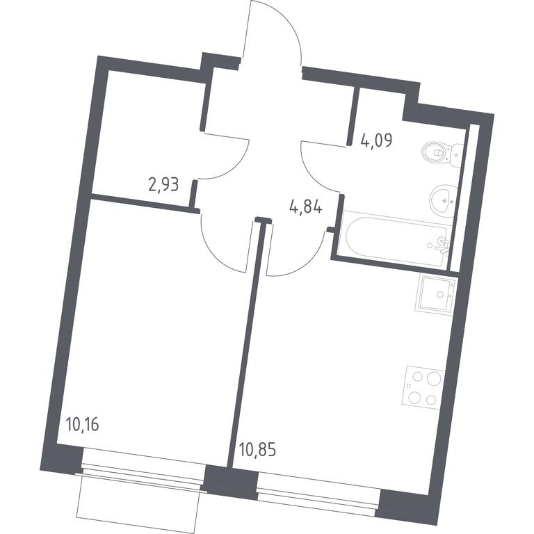 Apartment Sale, 32.87平方米 at Kvartal Zapadnyj, kvartal № 76, Marushkinskoye Settlement, Moscow, Russia #1 Apartment Sale, 32.87平方米 at Kvartal Zapadnyj, kvartal № 76, Marushkinskoye Settlement, Moscow, Russia #1
