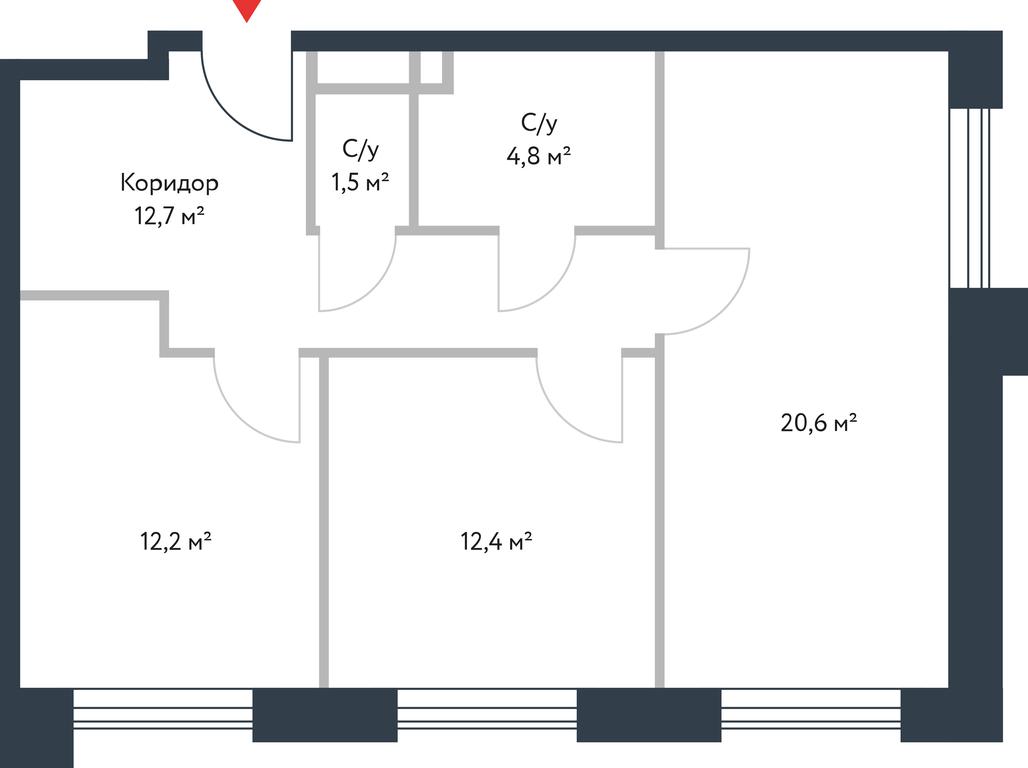 Apartment Sale, 64.2 sq. m. at River Park, Korabelnaya Street, 17к1, Moscow, Russia #1