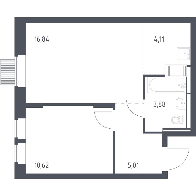 Apartment Sale, 40.46 sq. m. at Bolshoe Putilkovo, Prostornaya ulitsa, 1, Putilkovo Village, Krasnogorsk City District, Moscow Region, Russia #1 Apartment Sale, 40.46 sq. m. at Bolshoe Putilkovo, Prostornaya ulitsa, 1, Putilkovo Village, Krasnogorsk City District, Moscow Region, Russia #1