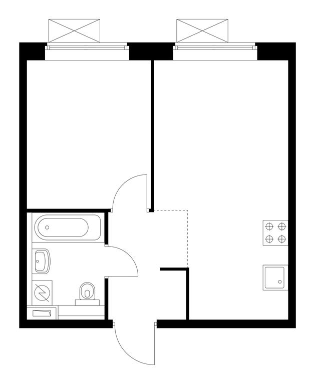 1-BD Apartment Sale, 35.3 sq. m. at Butovo Park 2, Butovo Park Residential Complex, Butovo Work Settlement, Leninskiy City District, Moscow Region, Russia #1 1-BD Apartment Sale, 35.3 sq. m. at Butovo Park 2, Butovo Park Residential Complex, Butovo Work Settlement, Leninskiy City District, Moscow Region, Russia #1