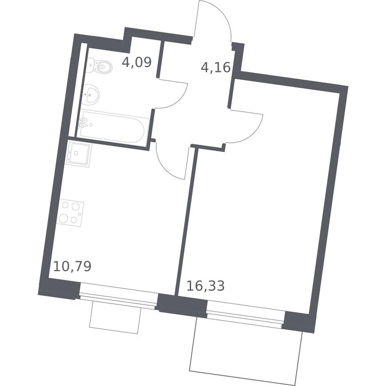 Apartment Sale, 35.37 sq. m. at Kvartal Zapadnyj, kvartal № 76, Marushkinskoye Settlement, Moscow, Russia #1 Apartment Sale, 35.37 sq. m. at Kvartal Zapadnyj, kvartal № 76, Marushkinskoye Settlement, Moscow, Russia #1