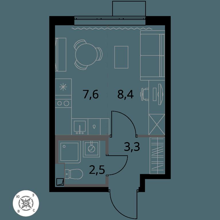 Apartment Sale, 21.8 sq. m. at Pervy Sheremetevskij, Komsomolskaya Street, 16, Khimki, Moscow Region, Russia #1 Apartment Sale, 21.8 sq. m. at Pervy Sheremetevskij, Komsomolskaya Street, 16, Khimki, Moscow Region, Russia #1