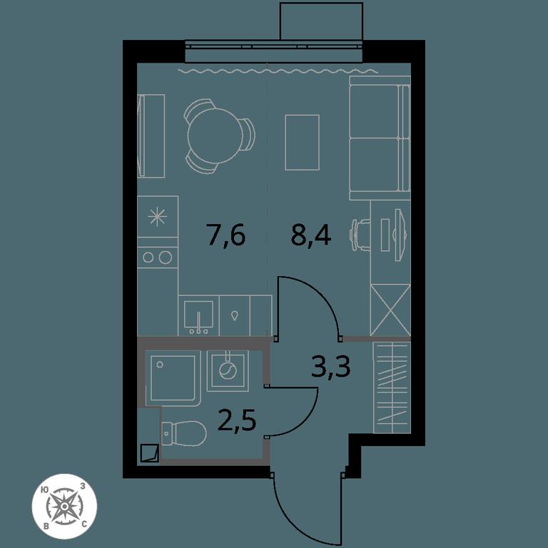 Apartment Sale, 21.8 sq. m. at Pervy Sheremetevskij, Komsomolskaya Street, 16, Khimki, Moscow Region, Russia #1 Apartment Sale, 21.8 sq. m. at Pervy Sheremetevskij, Komsomolskaya Street, 16, Khimki, Moscow Region, Russia #1