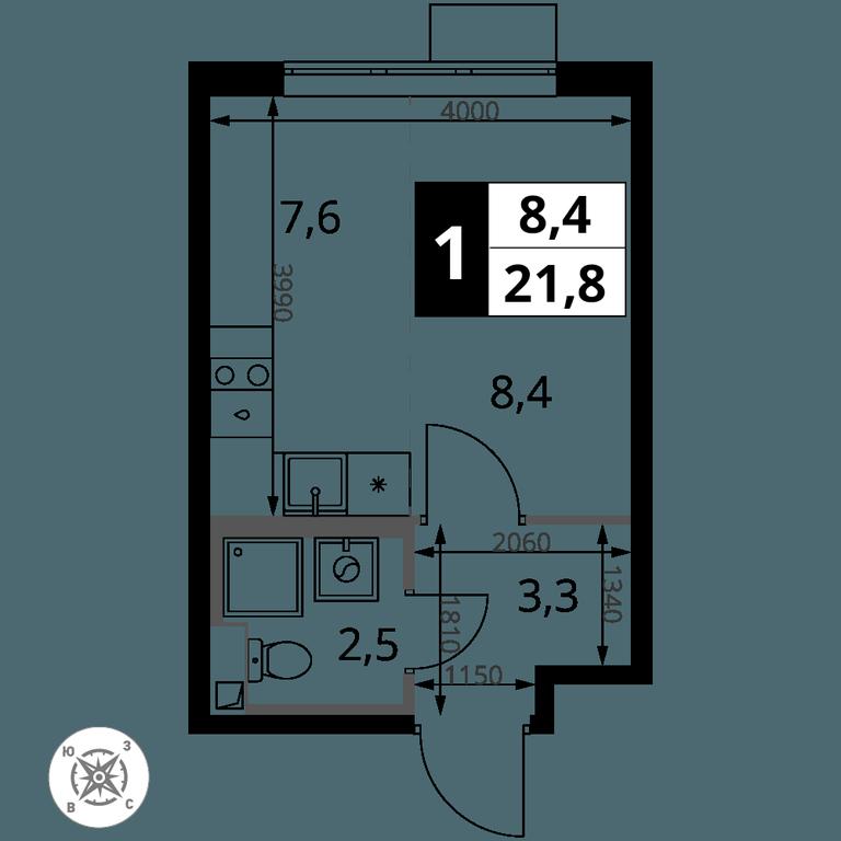 Apartment Sale, 21.8 sq. m. at Pervy Sheremetevskij, Komsomolskaya Street, 16, Khimki, Moscow Region, Russia #2 Apartment Sale, 21.8 sq. m. at Pervy Sheremetevskij, Komsomolskaya Street, 16, Khimki, Moscow Region, Russia #2