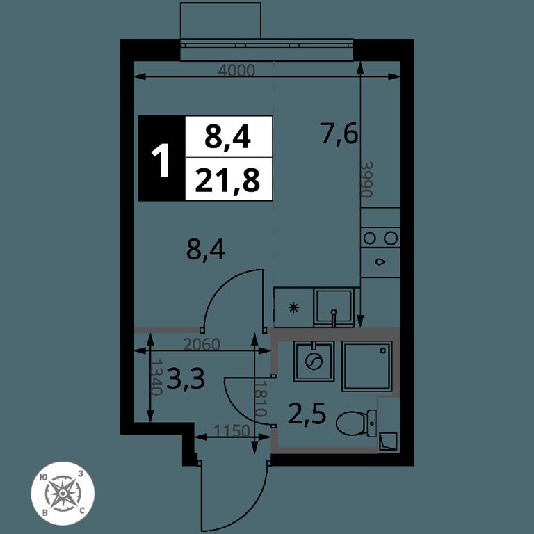 Apartment Sale, 21.8 sq. m. at Pervy Sheremetevskij, Komsomolskaya Street, 16, Khimki, Moscow Region, Russia #2 Apartment Sale, 21.8 sq. m. at Pervy Sheremetevskij, Komsomolskaya Street, 16, Khimki, Moscow Region, Russia #2