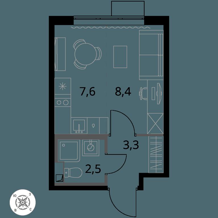Apartment Sale, 22.1 sq. m. at Pervy Sheremetevskij, Komsomolskaya Street, 16, Khimki, Moscow Region, Russia #1 Apartment Sale, 22.1 sq. m. at Pervy Sheremetevskij, Komsomolskaya Street, 16, Khimki, Moscow Region, Russia #1
