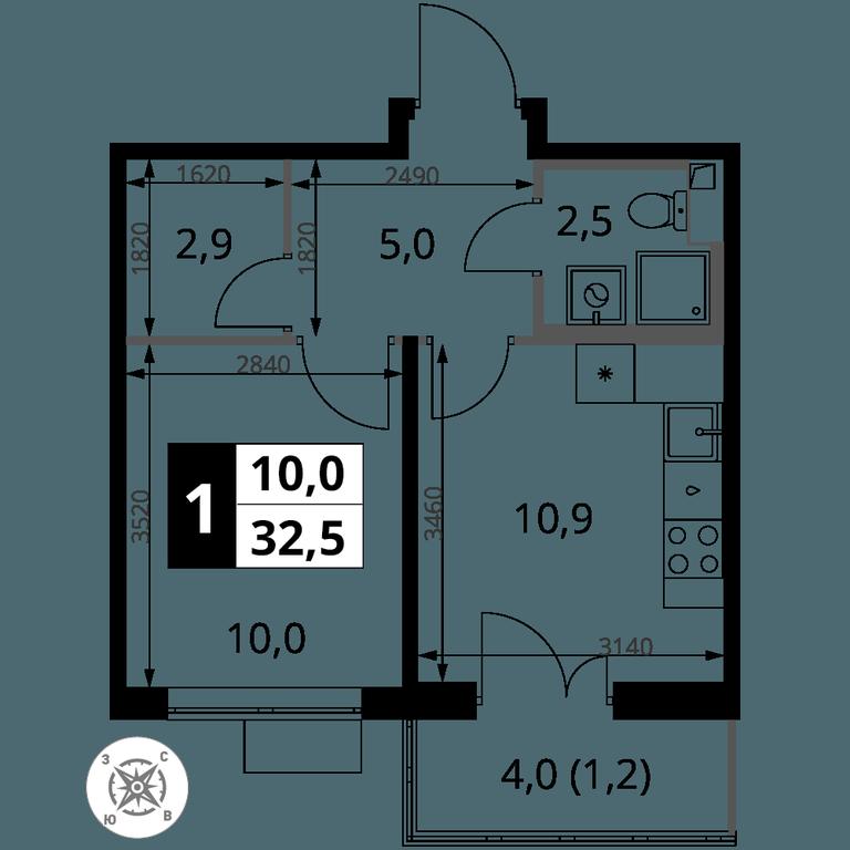 1-BD Apartment Sale, 32.5 sq. m. at Pervy Sheremetevskij, Komsomolskaya Street, 16, Khimki, Moscow Region, Russia #2 1-BD Apartment Sale, 32.5 sq. m. at Pervy Sheremetevskij, Komsomolskaya Street, 16, Khimki, Moscow Region, Russia #2