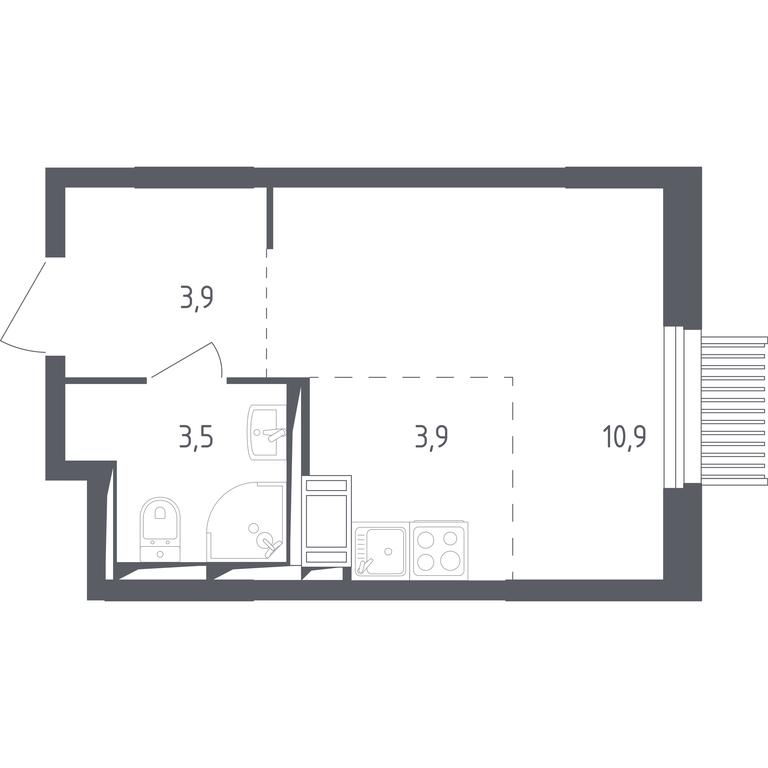 Apartment Sale, 21.8平方米 at Mytishchi Park, Silikatnaya ulitsa, 41к3, Mytischi, Moscow Region, Russia #1 Apartment Sale, 21.8平方米 at Mytishchi Park, Silikatnaya ulitsa, 41к3, Mytischi, Moscow Region, Russia #1
