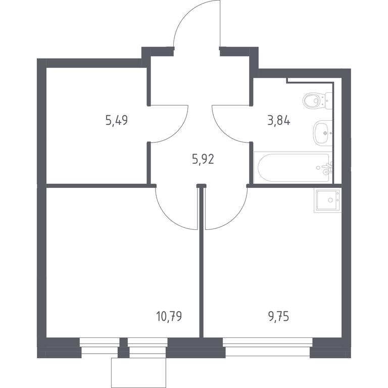 Apartment Sale, 35.79平方米 at Kvartal Ivakino, kvartal Ivakino, mikrorayon Klyazma-Starbeyevo, Khimki, Moscow Region, Russia #1