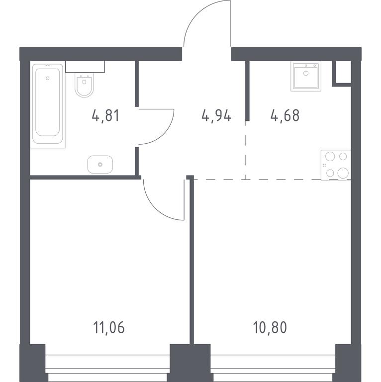 Apartment Sale, 36.29 sq. m. at Nova, Bratyev Fonchenko Street, вл21, Moscow, Russia #1 Apartment Sale, 36.29 sq. m. at Nova, Bratyev Fonchenko Street, вл21, Moscow, Russia #1