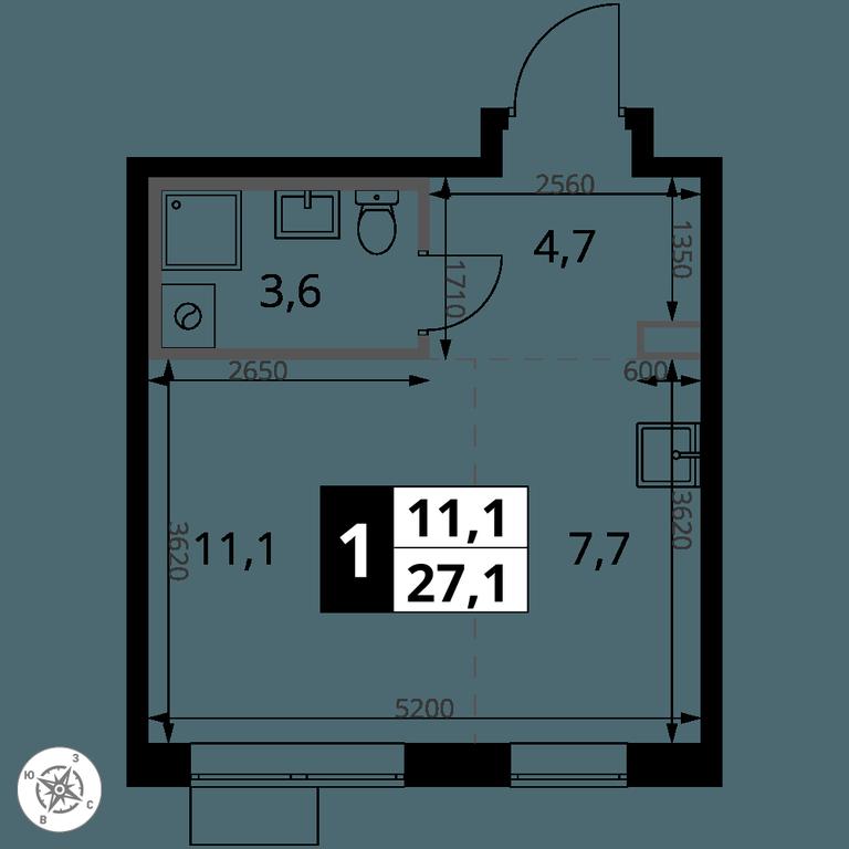 Apartment Sale, 27.1 sq. m. at 1-y Salarevskiy, Kiyevskoye Highway, Moskovskiy Settlement, Moscow, Russia #2 Apartment Sale, 27.1 sq. m. at 1-y Salarevskiy, Kiyevskoye Highway, Moskovskiy Settlement, Moscow, Russia #2