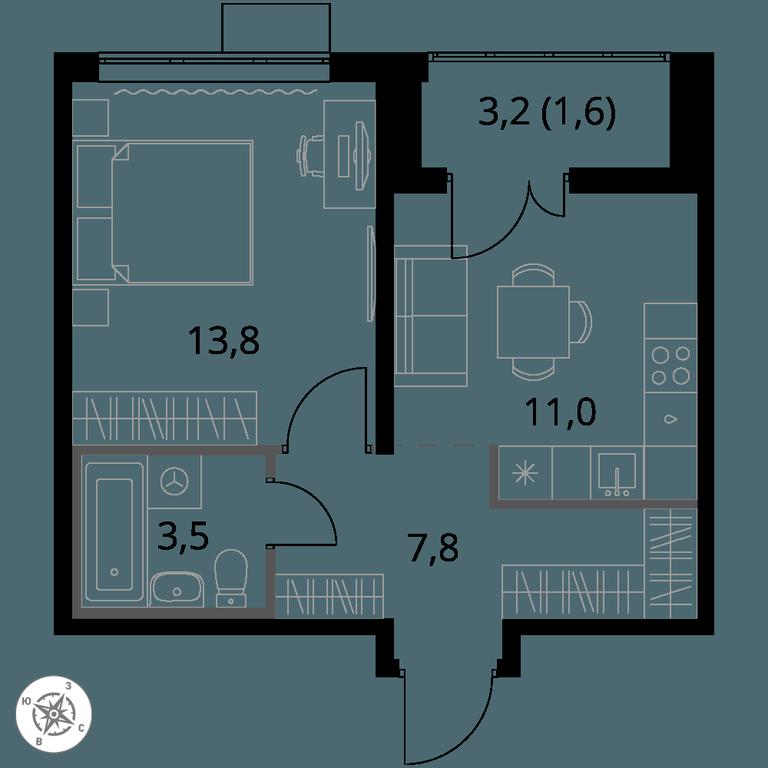 1-BD Apartment Sale, 37.7 sq. m. at 1-y Salarevskiy, Kiyevskoye Highway, Moskovskiy Settlement, Moscow, Russia #1 1-BD Apartment Sale, 37.7 sq. m. at 1-y Salarevskiy, Kiyevskoye Highway, Moskovskiy Settlement, Moscow, Russia #1