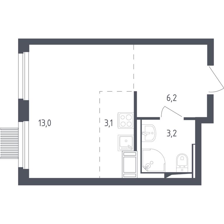 Apartment Sale, 24.7 sq. m. at Mytishchi Park, Silikatnaya ulitsa, 41к3, Mytischi, Moscow Region, Russia #2 Apartment Sale, 24.7 sq. m. at Mytishchi Park, Silikatnaya ulitsa, 41к3, Mytischi, Moscow Region, Russia #2