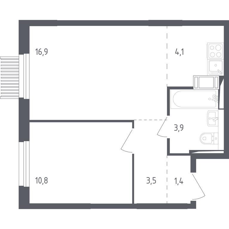 Apartment Sale, 39.8平方米 at Mytishchi Park, Silikatnaya ulitsa, 41к3, Mytischi, Moscow Region, Russia #1 Apartment Sale, 39.8平方米 at Mytishchi Park, Silikatnaya ulitsa, 41к3, Mytischi, Moscow Region, Russia #1