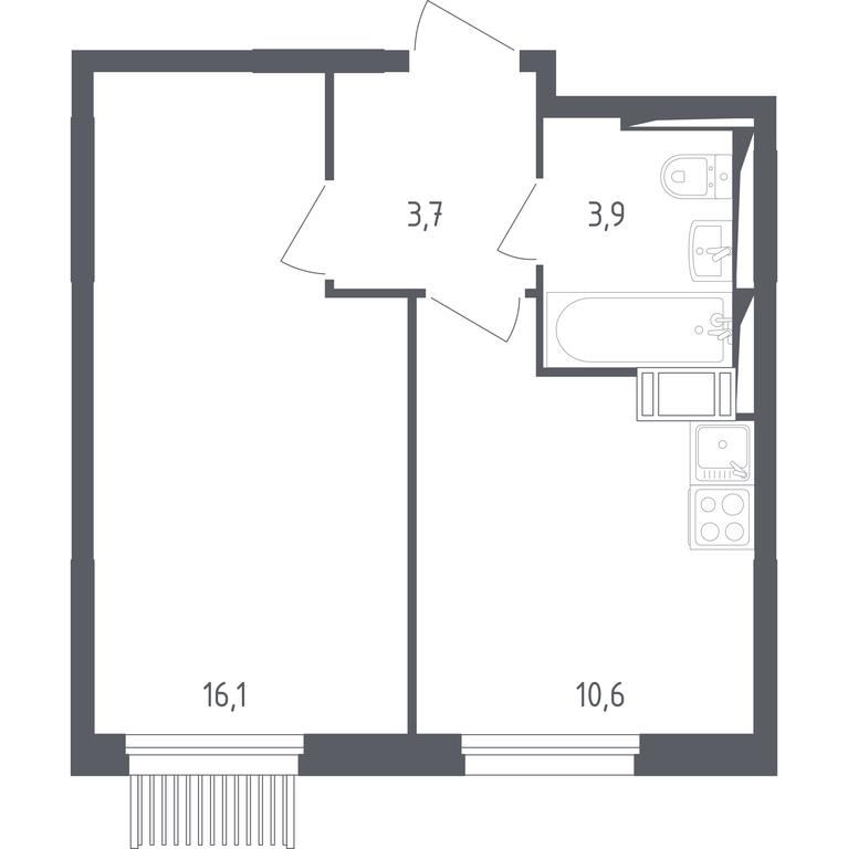 Apartment Sale, 33.7 sq. m. at Mytishchi Park, Silikatnaya ulitsa, 41к3, Mytischi, Moscow Region, Russia #1 Apartment Sale, 33.7 sq. m. at Mytishchi Park, Silikatnaya ulitsa, 41к3, Mytischi, Moscow Region, Russia #1