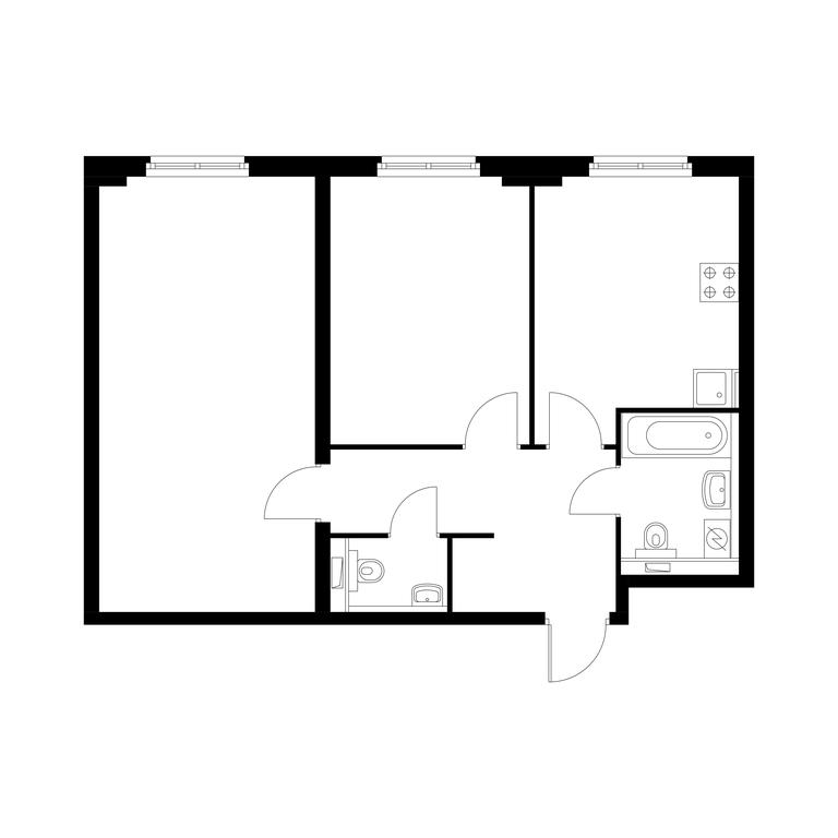 2-BD Apartment Sale, 61.4 sq. m. at Mitino Park, Vidnaya Street, 3, Krasnogorsk, Moscow Region, Russia #1 2-BD Apartment Sale, 61.4 sq. m. at Mitino Park, Vidnaya Street, 3, Krasnogorsk, Moscow Region, Russia #1