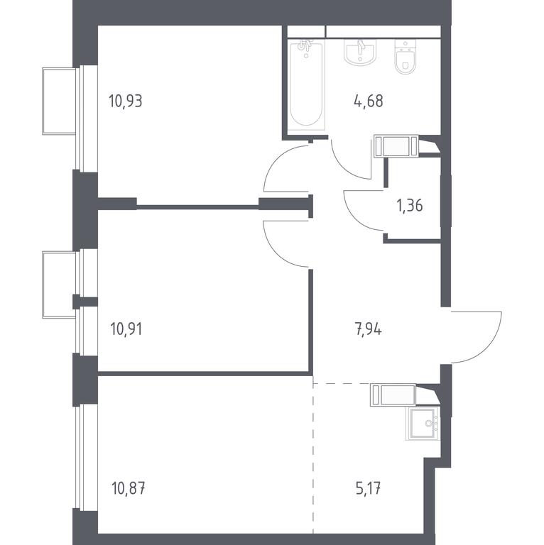 1-BD Apartment Sale, 51.86 sq. m. at Bolshoe Putilkovo, Prostornaya ulitsa, 1, Putilkovo Village, Krasnogorsk City District, Moscow Region, Russia #1 1-BD Apartment Sale, 51.86 sq. m. at Bolshoe Putilkovo, Prostornaya ulitsa, 1, Putilkovo Village, Krasnogorsk City District, Moscow Region, Russia #1