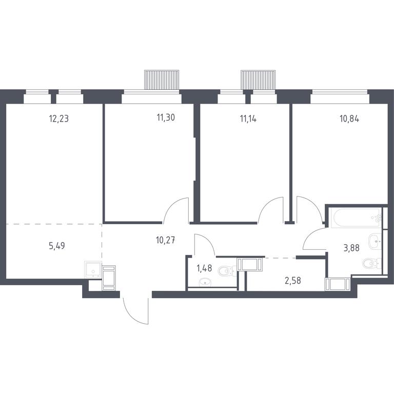 2-BD Apartment Sale, 69.21 sq. m. at Bolshoe Putilkovo, Prostornaya ulitsa, 1, Putilkovo Village, Krasnogorsk City District, Moscow Region, Russia #1 2-BD Apartment Sale, 69.21 sq. m. at Bolshoe Putilkovo, Prostornaya ulitsa, 1, Putilkovo Village, Krasnogorsk City District, Moscow Region, Russia #1
