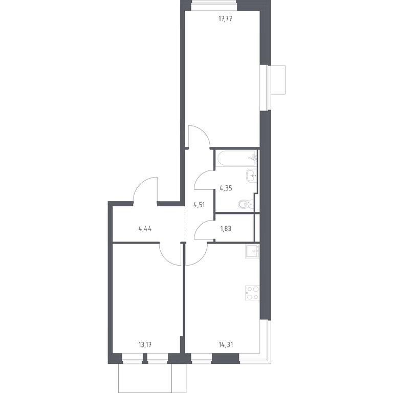 Продажа 1-комн. квартиры, 60,38 м² в ЖК «Молжаниново», Ленинградское шоссе, 229, Москва, Россия #1 Продажа 1-комн. квартиры, 60,38 м² в ЖК «Молжаниново», Ленинградское шоссе, 229, Москва, Россия #1
