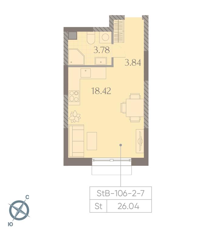 Apartment Sale, 26 sq. m. at Dmitrovskoe Nebo, Ilmenskiy Drive, 4с1, Moscow, Russia #2 Apartment Sale, 26 sq. m. at Dmitrovskoe Nebo, Ilmenskiy Drive, 4с1, Moscow, Russia #2