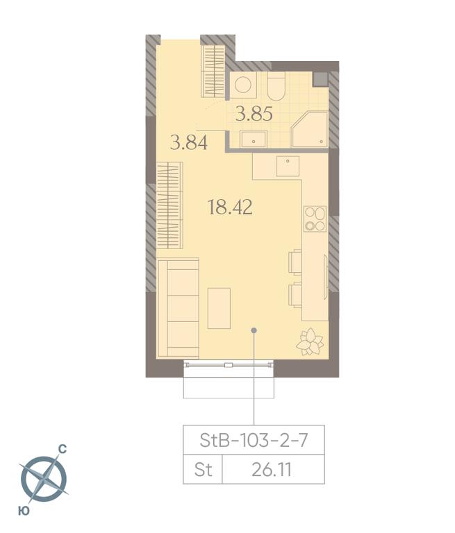 Apartment Sale, 26.1 sq. m. at Dmitrovskoe Nebo, Ilmenskiy Drive, 4с1, Moscow, Russia #2