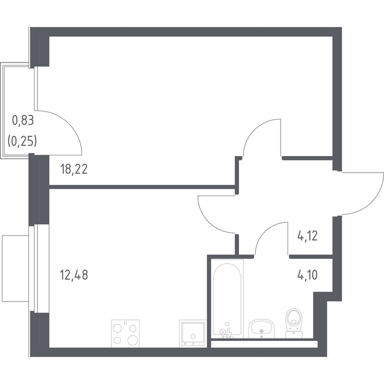 Apartment Sale, 39.17 sq. m. at Novoe Vidnoe, Kalinovka Village, Leninskiy City District, Moscow Region, Russia #1 Apartment Sale, 39.17 sq. m. at Novoe Vidnoe, Kalinovka Village, Leninskiy City District, Moscow Region, Russia #1