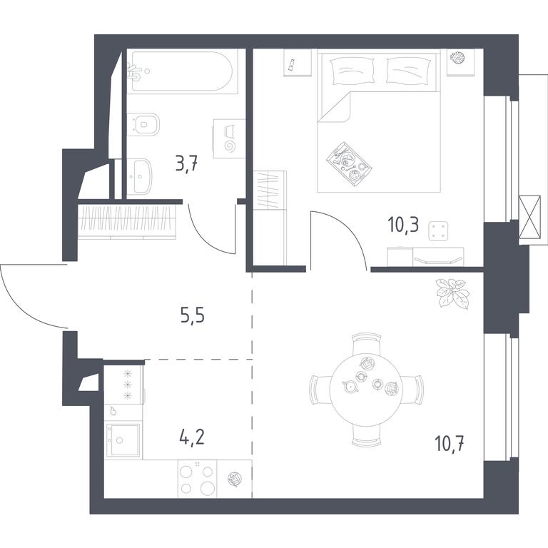 Apartment Sale, 34.4 sq. m. at Vereiskaya 41, Vereyskaya Street, 41, Moscow, Russia #2 Apartment Sale, 34.4 sq. m. at Vereiskaya 41, Vereyskaya Street, 41, Moscow, Russia #2