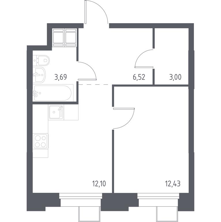 Apartment Sale, 37.83 sq. m. at Troparevo Park, Kiyevskoye shosse, 21-y kilometr, 3с4, Mosrentgen Settlement, Moscow, Russia #1 Apartment Sale, 37.83 sq. m. at Troparevo Park, Kiyevskoye shosse, 21-y kilometr, 3с4, Mosrentgen Settlement, Moscow, Russia #1
