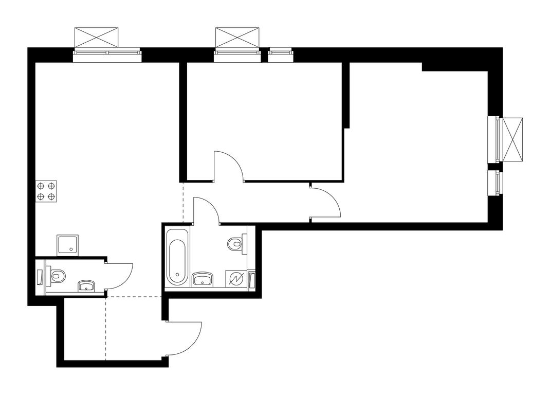 2-BD Apartment Sale, 67 sq. m. at Michurinskiy Park, Ozyornaya Street, 44А, Moscow, Russia #1