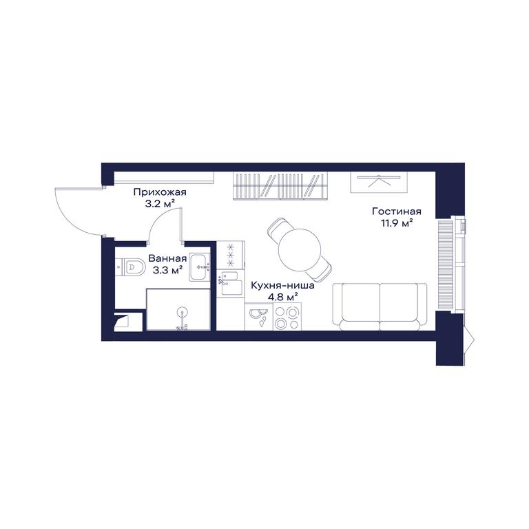 Apartment Sale, 23.21 sq. m. at Jois, 3rd Silikatny Drive, 10, Moscow, Russia #1 Apartment Sale, 23.21 sq. m. at Jois, 3rd Silikatny Drive, 10, Moscow, Russia #1
