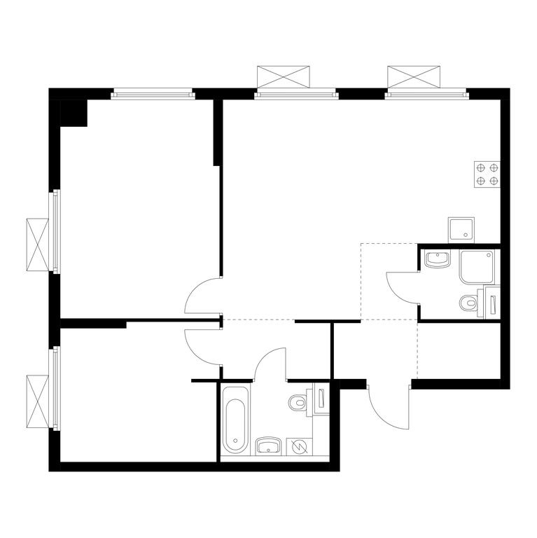 2-BD Apartment Sale, 72.5 sq. m. at Amurskiy Park, Амурская улица, 2с11, Москва, Россия #1 2-BD Apartment Sale, 72.5 sq. m. at Amurskiy Park, Амурская улица, 2с11, Москва, Россия #1
